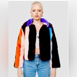 Azalea Wang faux fur BRAND NEW coat.